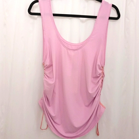 New w /Tags Fabletics Cashel Side Cinch Tank Top Blush Pink Med(6-8) - Picture 8 of 9